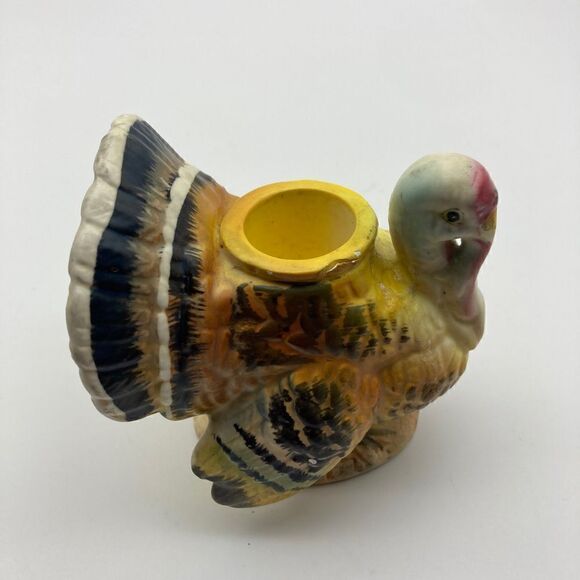 Vintage&Collectibles Serving Napco Japan C 5988 Turkey CandleholderTurkey Salt - Picture 5 of 9